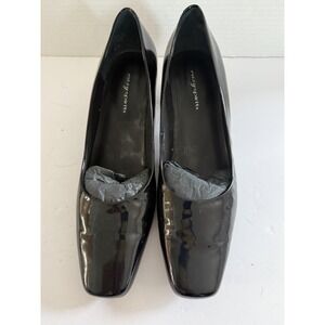 Easy Spirit Shoes Womens Size 9.5 Patent Leather Pump Kitten Heel Square‎ Toe
